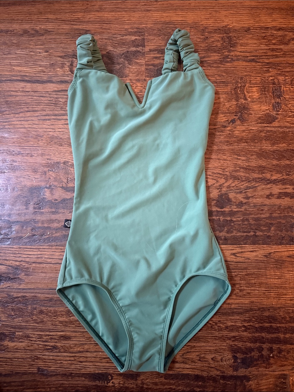 Jule Dancewear Sage Green Leotard size Adult XS